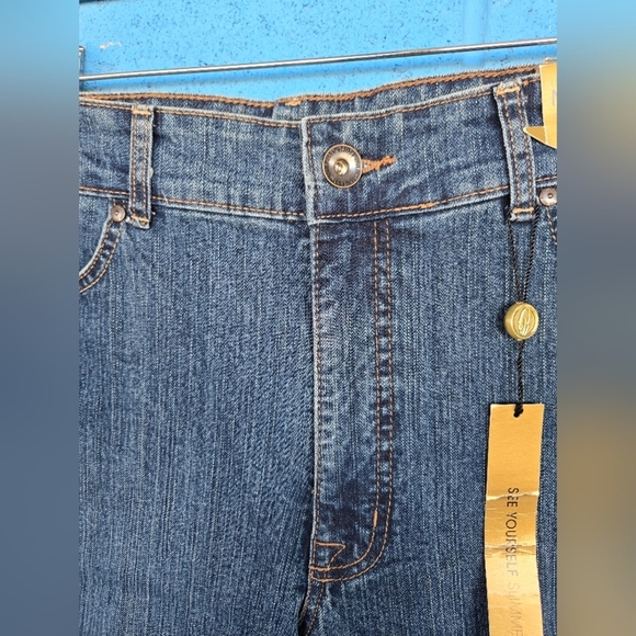 Nine West Marianna Straight LegStretch Jeans - Dark Wash - Size 18/33 - Picture 2 of 10